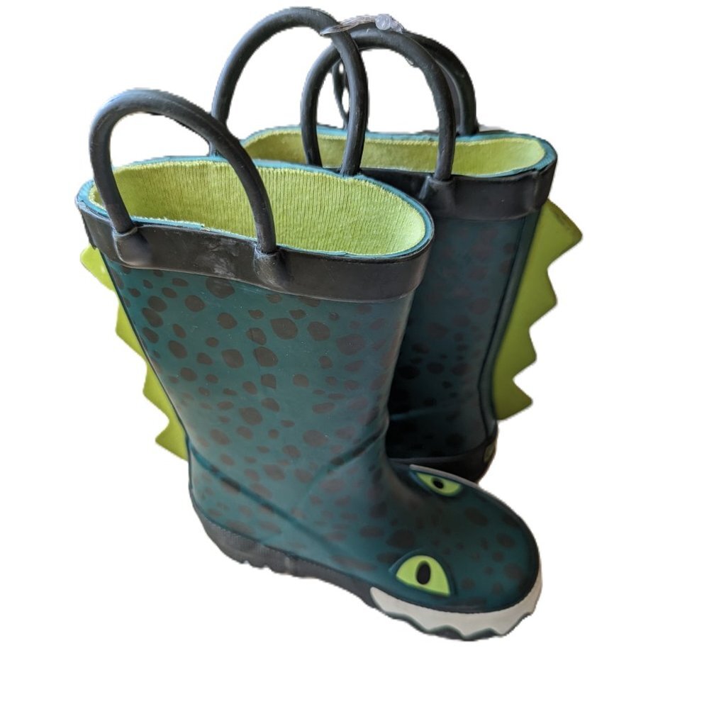 Carter's Baby Toddler Boys Green MONSTER Rainboot CAMO Rain Boots for Ki… - Picture 3 of 8